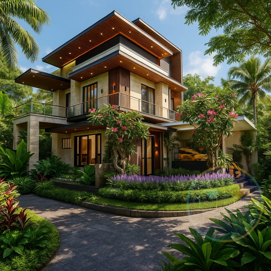 Visualisasi 3D Fasad Bangunan